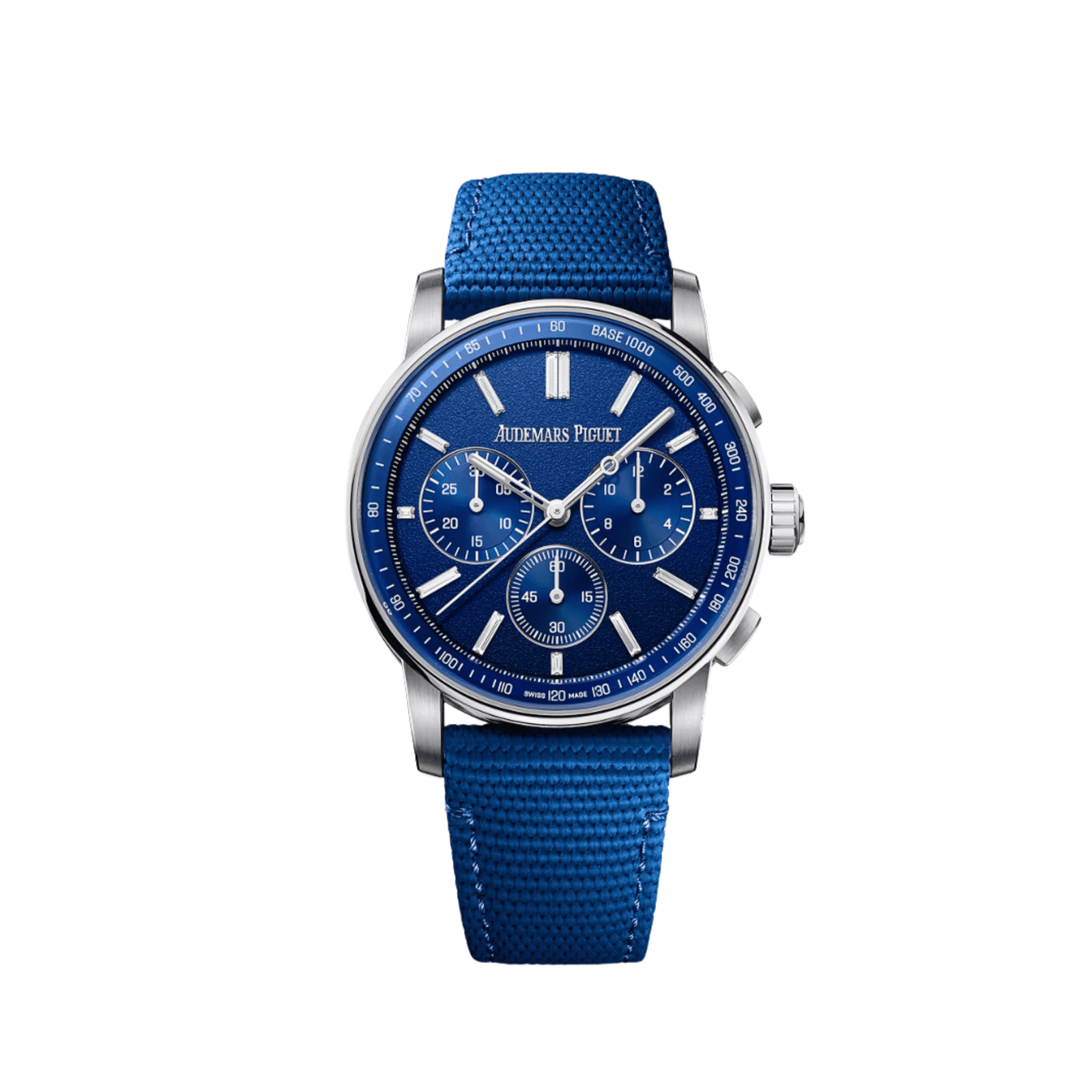Audemars Piguet Code 11.59 Selfwinding Chronograph 26439NB.OO.A346KB.01 Blue Ceramic White Gold Tuscany Blue Diamond Dial (2025)