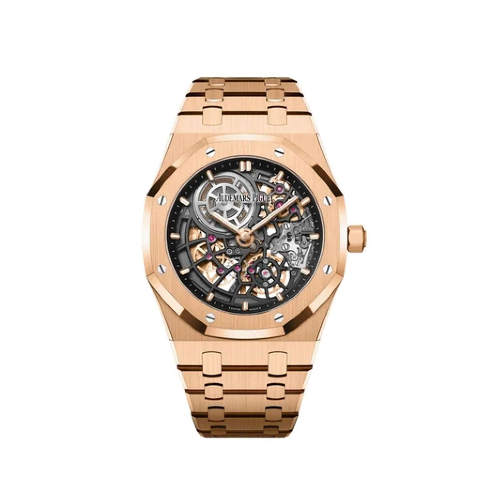 Audemars Piguet Royal Oak 16204OR.OO.1240OR.01 'Jumbo' 50th Anniversary Rose Gold Extra-Thin Openworked (2022)