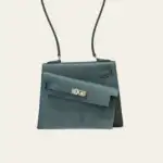 Hermès Vert Mangrove Mini Kelly En Desordre 20 Permabrass Hardware Limited Edition