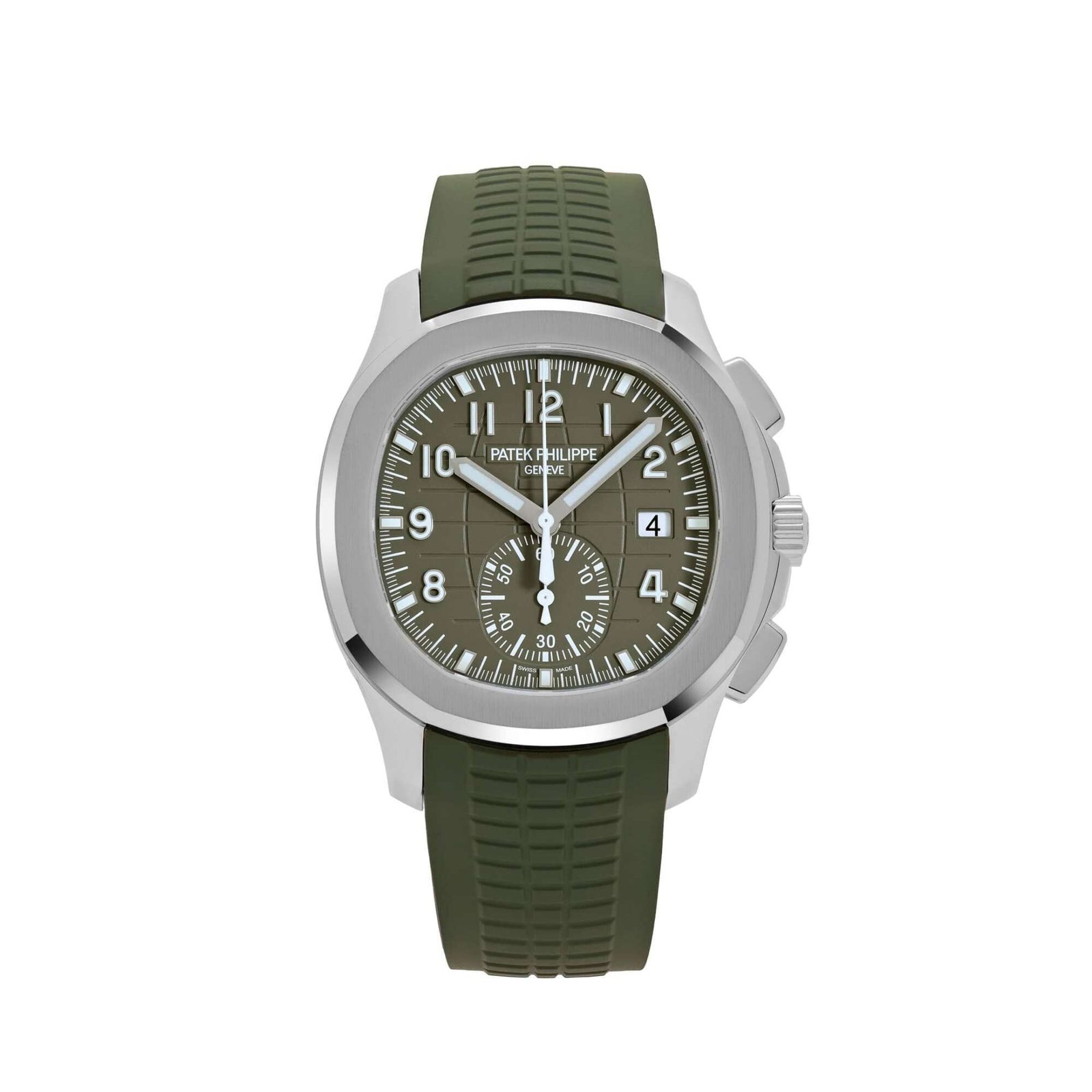 Patek Philippe Aquanaut 5968G-010 Chronograph White Gold Khaki Green Dial Uncut (2024)
