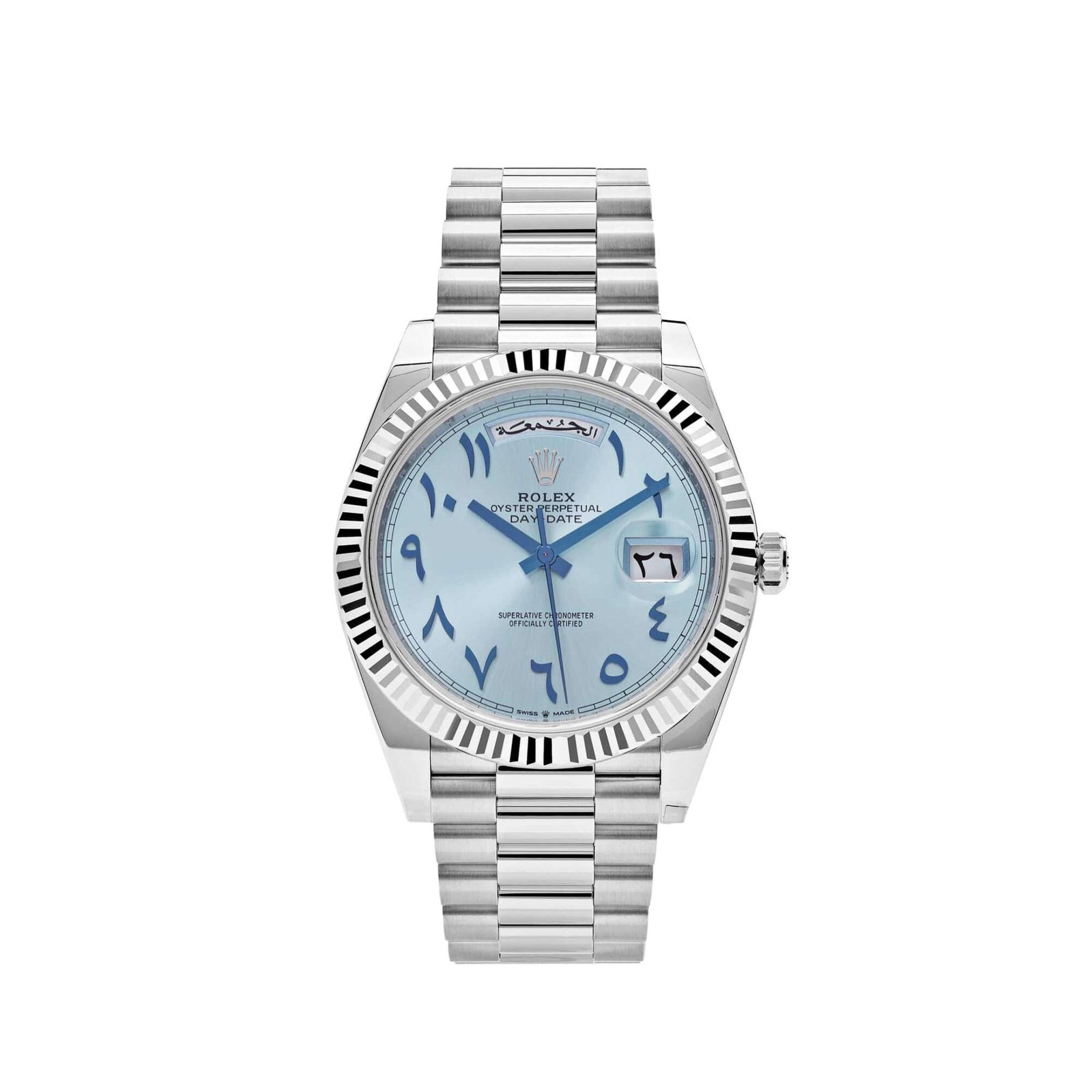 Rolex Day-Date 40 228236 Platinum Ice Blue Arabic Dial (2024)
