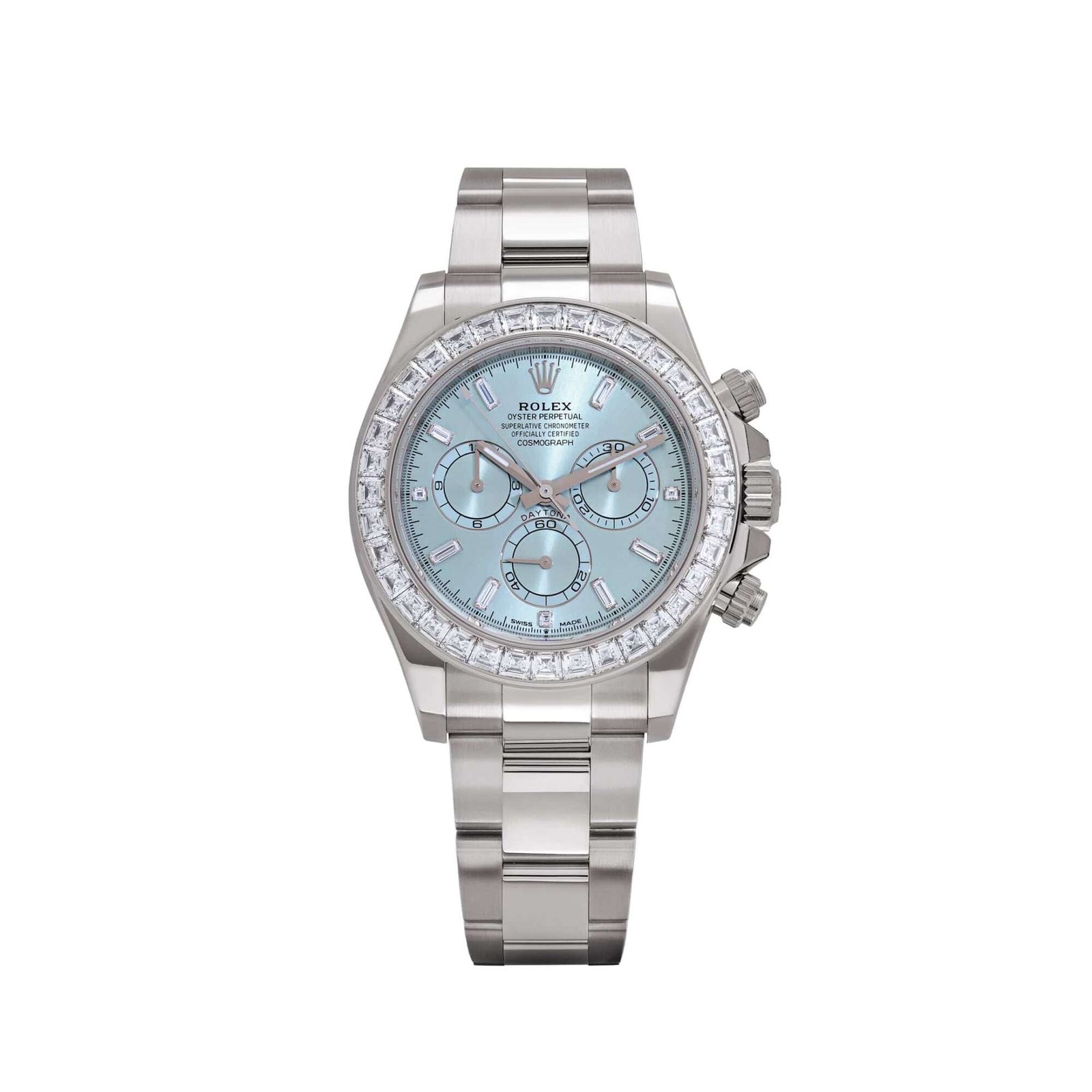 Rolex Daytona 126576TBR Platinum Ice Blue Diamond Dial Diamond Bezel (2025)