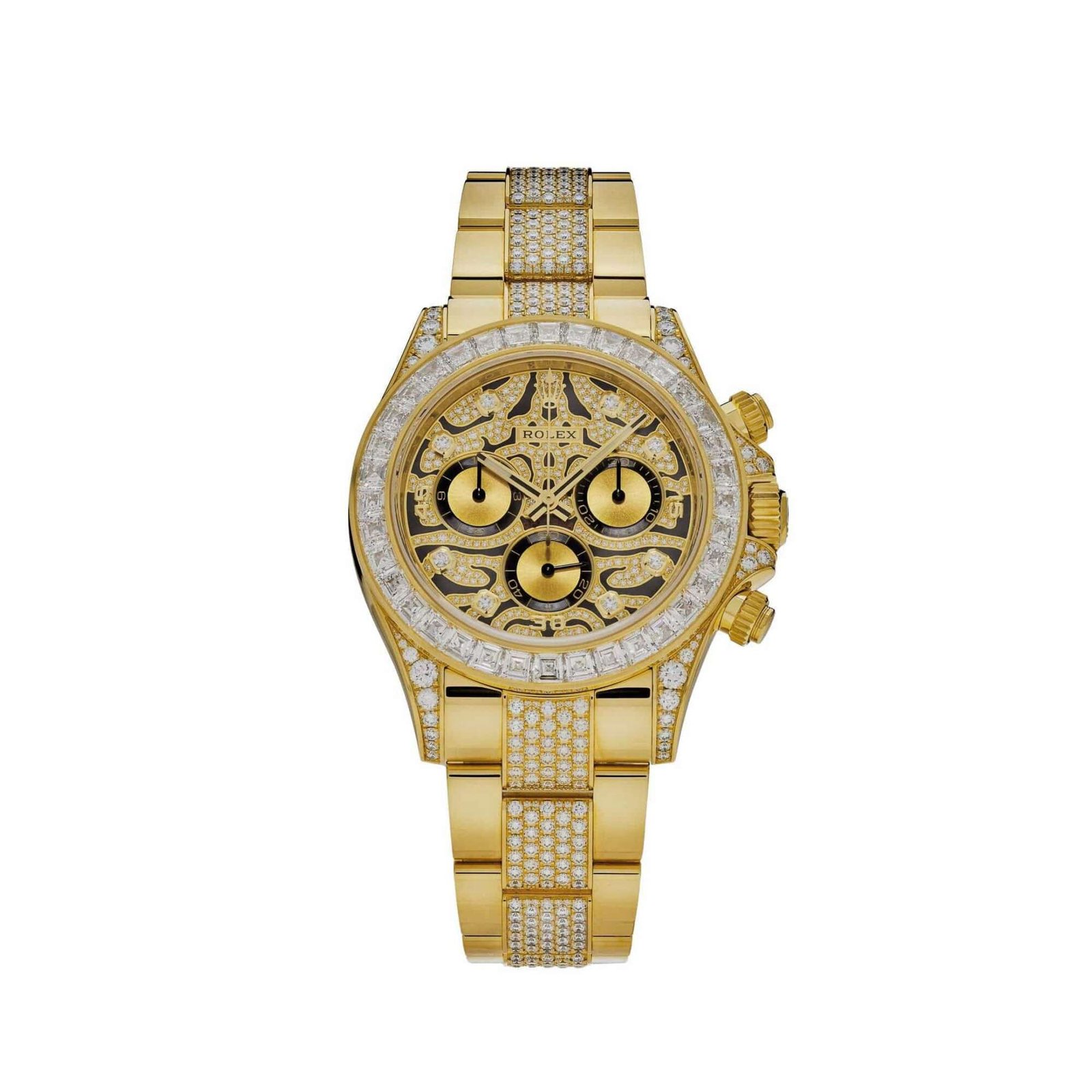 Rolex Daytona 'Eye of the Tiger' 116598TBR Yellow Gold Diamond Accents