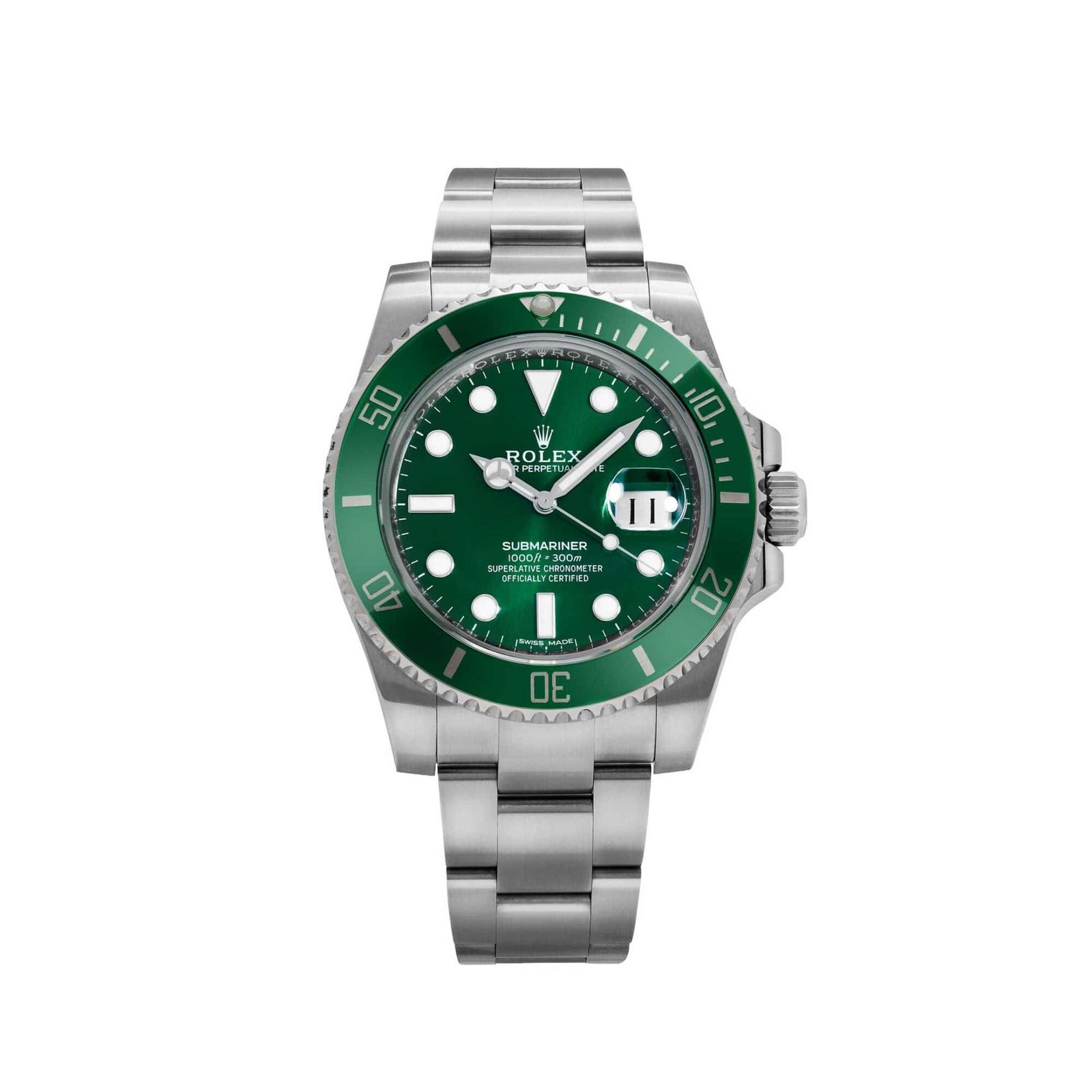 Rolex Submariner Date 116610LV 'Hulk' Stainless Steel Green Dial (2015)