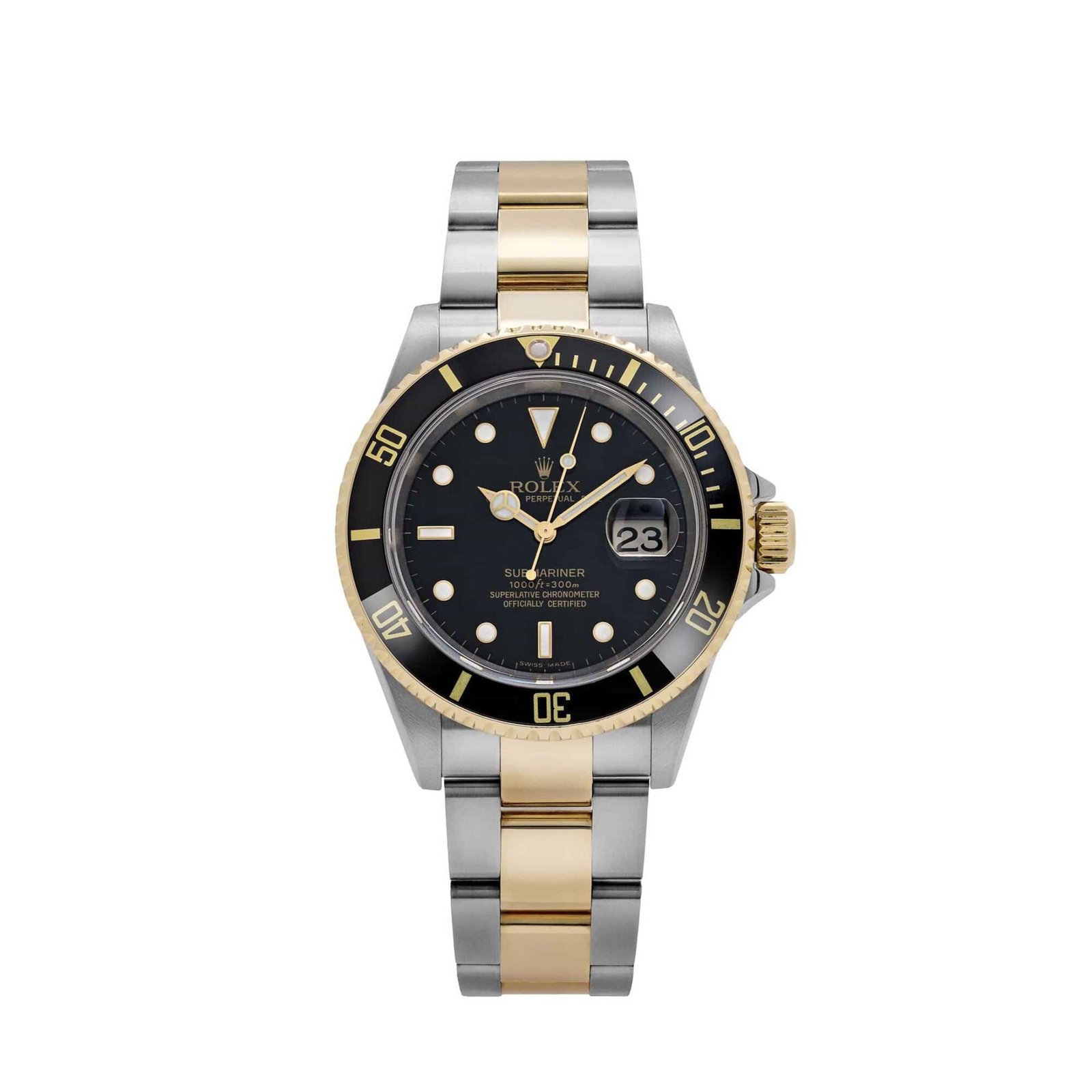 Rolex Submariner Date 16613 Stainless Steel Yellow Gold Black Dial (2008)
