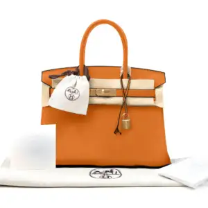 Hermes Birkin Bag Togo Orange 30