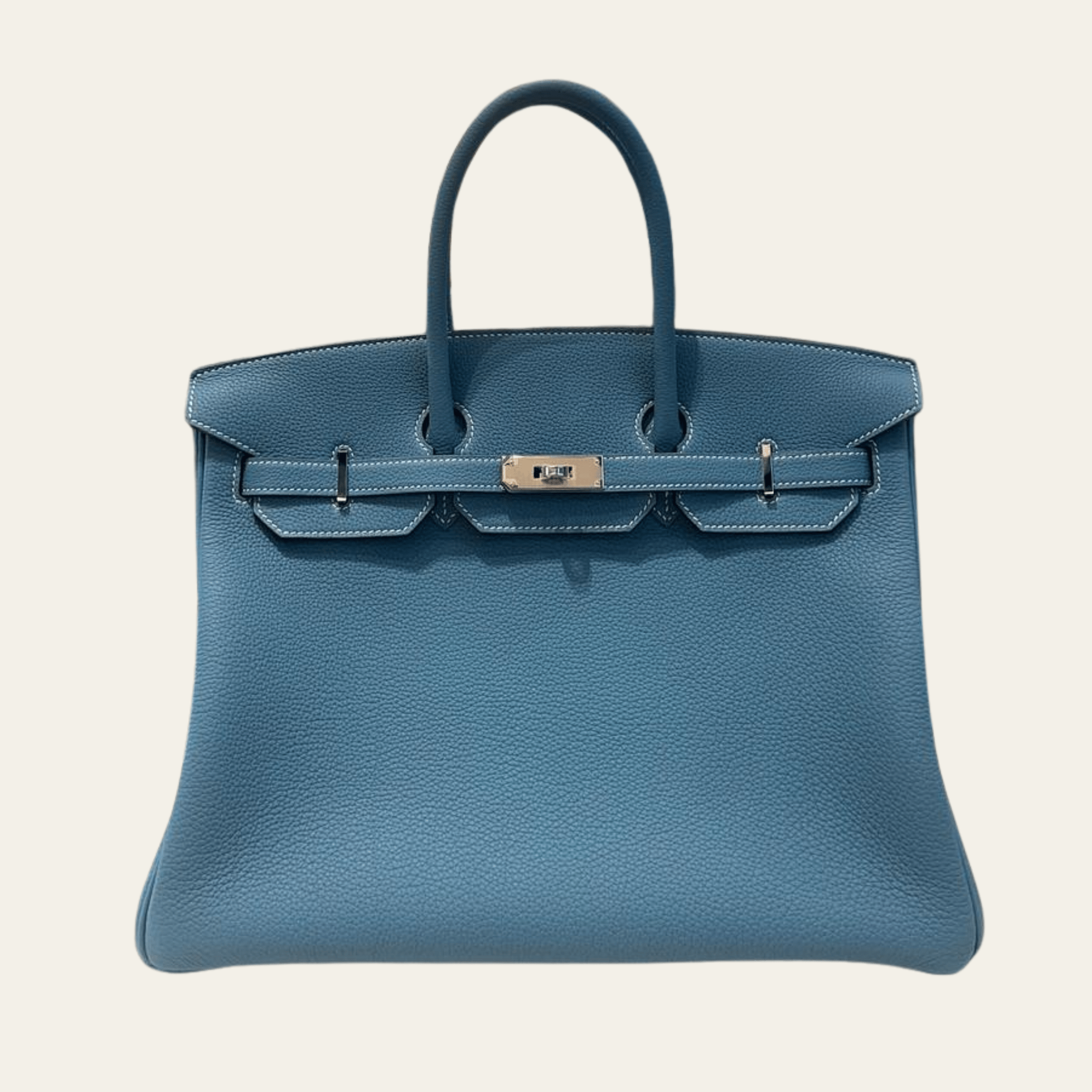 Hermès Bleu Jean Birkin 35 Togo Palladium Hardware