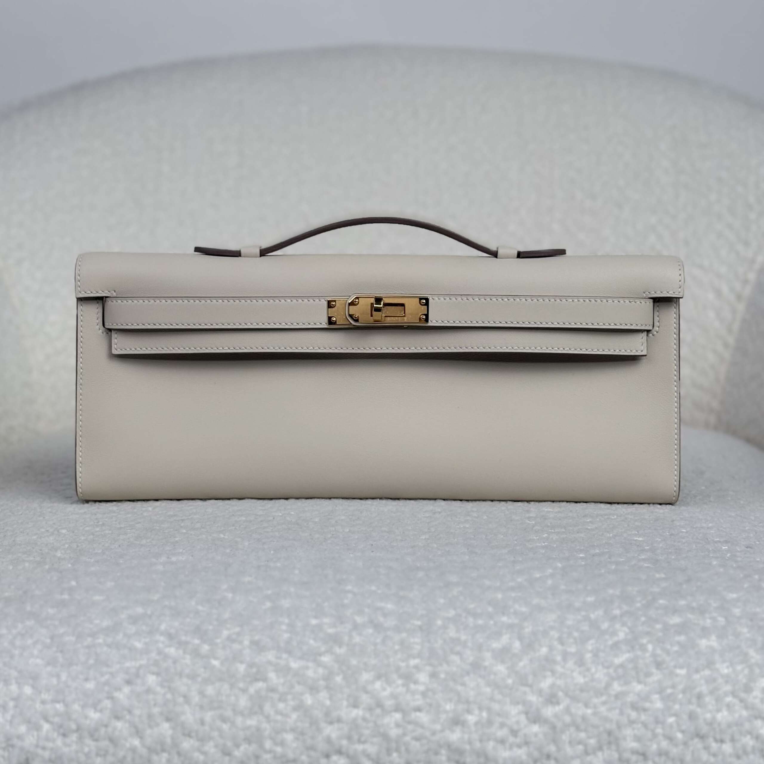 Hermès Craie Kelly Cut Swift Gold Hardware