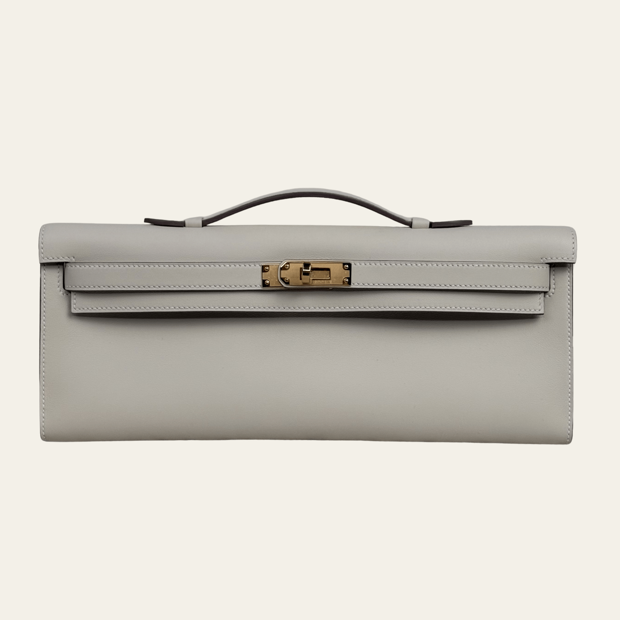 Hermès Craie Kelly Cut Swift Gold Hardware